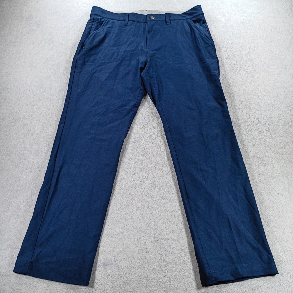 Adidas Mens Golf Pants Navy Blue 33x30 Performance Stretch Trousers